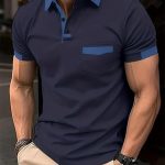 Men's Classic Contrast Stripe Polo Shirt | Corporate Uniform | Private Label Available