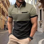Men's Classic Contrast Stripe Polo Shirt | Corporate Uniform | Private Label Available - Image 2